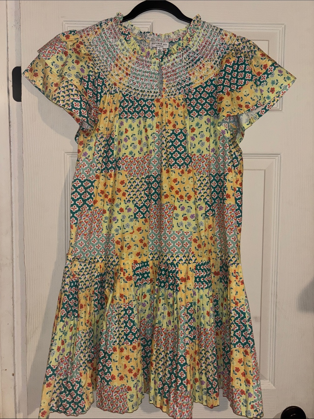 Current Air Bright Floral Patchwork Dress Size Large
